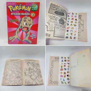 Vintage Pokemon Sticker Serie #3 Coloring Activity Goldenes Buch mit Stickern 1998 - Bild 1 von 10