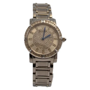 Reloj de cuarzo para mujer BULOVA 96R144 Store Display 9,7 sobre 10 diamantes. - Imagen 1 de 4