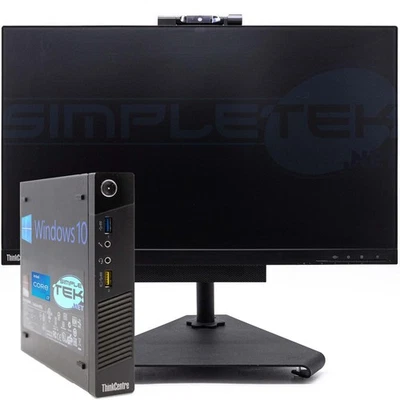 Lenovo M93P Tiny Aio i7 WIN10 16GB 480GB PC Desktop Computer Mini Nuc W Monitor - Image 1 of 4