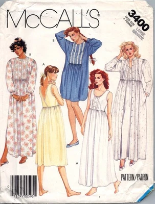 OOP McCalls 3400 Nightgown Robe Sewing Pattern Size 18 20 - Image 1 of 2