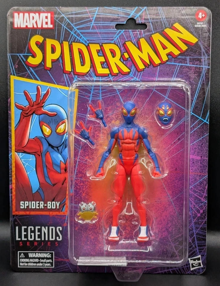 Figura de acción Hasbro Marvel Legends Retro Spider-Man 2025 - Spider-Boy 6"  Foto 1 de 1