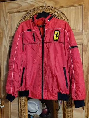 Vintage 80s Pierre Bonee Ferrari Windbreaker L - Image 1 of 4