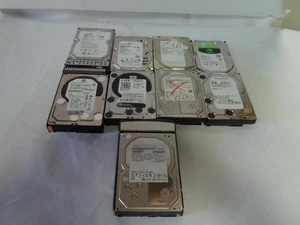 Lot Of 9* HGST, Seagate, Hitachi, Western Digital, 2TB 3.5" SAS HDD Mixed (J770) - Afbeelding 1 van 10