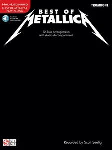 Best of Metallica Trombone Solo Sheet Music Songs Play-Along Book Online Audio - Picture 1 of 1