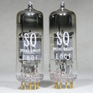 Matched Pair Philips SQ Special Quality E80F/6084 O-Getter Gold Pin Holland - Picture 1 of 15