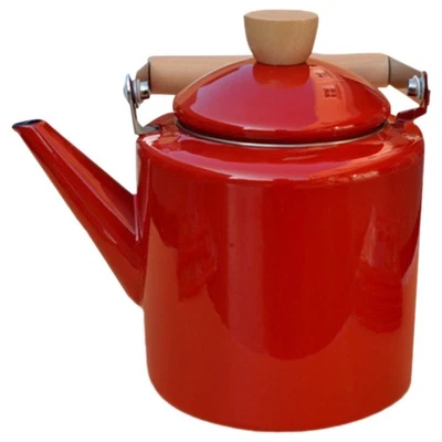  Enamel Heating Water Pot Kitchen Teakettle Handheld Tea Kettle Delicate Water - Image 1 of 4