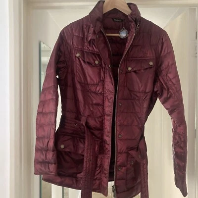 BARBOUR INTERNATIONAL CLASSIC WOMEN'S FIBRE DOWN QUILTED JACKET SIZE UK 12 - Image 1 of 4