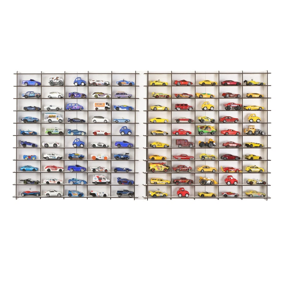 Estante de pared para coche de juguete 1:64, vitrina compatible con Hotwheels Matchbox para 100 coches Foto 1 de 4