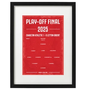 Charlton Athletic 2025 play of final art print / poster - Picture 1 of 2