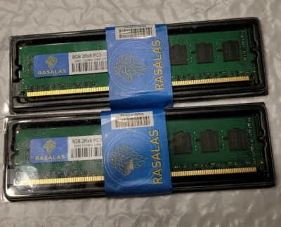 Rasalas DDR3 Memory 16GB Kit 2x8GB PC3-10600u DDR3 1333MHz - Image 1 of 2