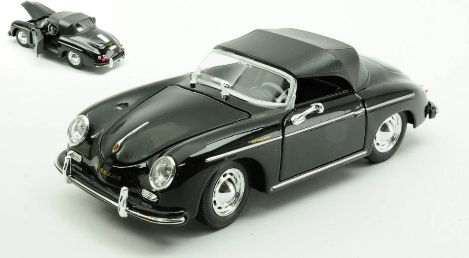 Welly PORSCHE 356 A SPEEDSTER CLOSED BLACK 1:24 - Immagine 1 di 1
