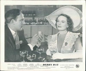 DERBY DAY ORIGINAL LOBBY CARD ANNA NEAGLE JOHN MCCALLUM RARE