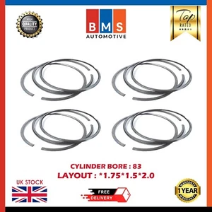 JUEGO DE ANILLOS DE PISTÓN JAGUAR LAND ROVER 204DTD TAMAÑO STD TURBO ÚNICO 150-180HP AJ200D - Imagen 1 de 5