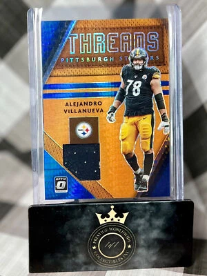 Alejandro Villanueva 2020 Optic Blue Prizm Threads #DT-AV - Image 1 of 2