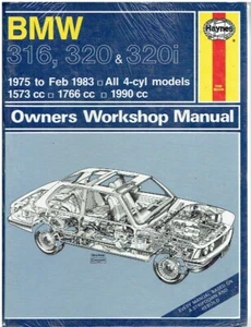 BMW 3-SERIES E21 316 320 320i (4-CYLINDER) '75-83 WORKSHOP MANUAL *NEW HARDBACK* - Picture 1 of 1