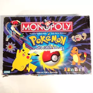 Monopoly Pokemon Edizione da Collezione Gioco da Tavolo Vintage 1999 Completo - Foto 1 di 14