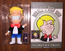 RON ENGLISH X MINDstyle Donald T. Rich GRIN Vinyl Figure SIGNED SDCC 2017 TRUMP