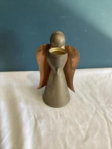Vintage Brass & Copper Angel Candle Holder – Mid Century Modern Holiday Decor - Picture 1 of 7