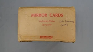 Vintage 1965 Educational Mirror Cards Elementary Science Studies Learning Game - Picture 1 of 20