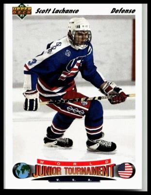 1991-92 Upper Deck #692 Scott Lachance USA - Image 1 of 2
