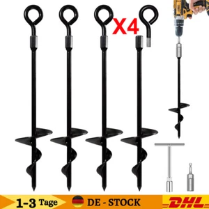 4er Erdanker Bodenanker Schaukel-Anker Setlang Befestigungsanker Erdnagel Anker - Bild 1 von 19