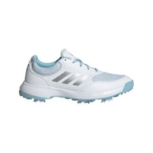 New Adidas Women's Tech Response 2.0 White/Silver/Sky Golf Shoes Size 7 - FW6323