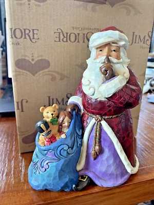 Jim Shore Santa sleigh Disney toy bag figure winter Christmas holiday gift mom h - Image 1 of 4