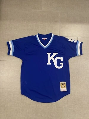 Camiseta RARA Mitchell & Ness Kansas City Royals BP - 1989 George Brett - Talla 40 M Foto 1 de 4