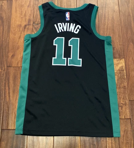 Nike Dri-Fit Boston Celtics Kyrie Irving #11 Jersey Men S Black Green Sleeveless Cover