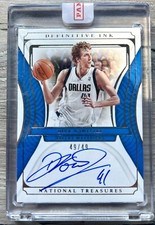 2021-22 National Treasures Definitive Ink Dirk Nowitzki On Card Auto HOF 49/49!