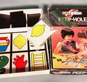Vintage Galt Toys Peep-Hole Game Made in England 1966 Complete Excellent+ - Picture 1 of 7