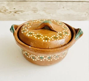 Mini Mexican Clay Pot Mini Cazuelitas De Barro Mexicano - Picture 1 of 5