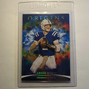 2021 Panini Origins Blue #42 Carson Wentz #/99 Indianapolis Colts Football - Picture 1 of 7