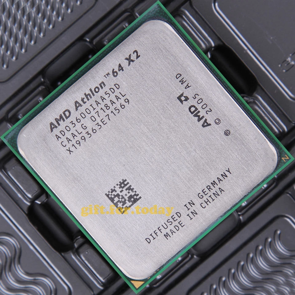 Original AMD Athlon 64 X2 3600+ 1.9 GHz Dual-Core (ADO3600IAA5DD) Processor CPU - Image 1 of 1