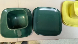 Melamin Tasse Teller Untertasse Set - Bild 1 von 2