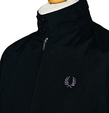 Fred Perry Black Harrington Jacket - M/L - Scooter Mod Casuals 60s Terraces Rare