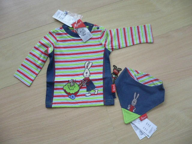 SIGIKID BABY JUNGEN/MÄDCHEN LA-SHIRT gestreift Gr. 62,68,80 - Bild 1 von 3
