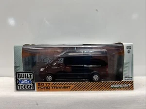 LE Greenlight FORD TRANSIT 2017 EXTENDED VAN High Roof BLACK GL86084 1/43 NEW - Picture 1 of 8