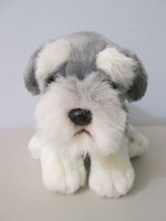 salt and pepper schnauzer stuffed animal