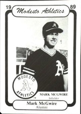 1989 Modesto A's Chong #35 Mark McGwire   C51283 - NM-MT