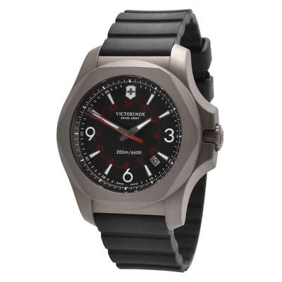 Victorinox Swiss Army Men's Watch I.N.O.X. Quartz Black Dial Titanium 241883 - Image 1 of 3