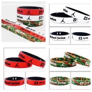 NBA PLAYERS Silicone Wristband Adjustable Bracelet Durant Curry Lebron MJ 