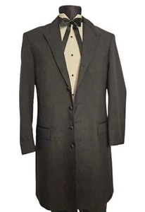 40 L Men's 7 Button Really Long Western Notched Mandarin Collar All Sizes! - Picture 1 of 9