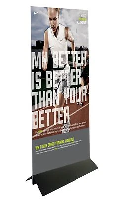 Soporte para letreros de montaje en piso de 36" póster tablero de espuma de PVC exhibición de plástico corrugado Foto 1 de 4