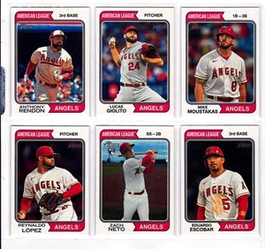 Los Angeles Angels 2023 Topps Heritage High-Number Team Set (6) Zach Neto RC - Picture 1 of 1