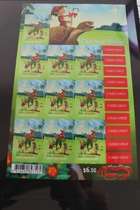 MINT 2017 CHRISTMAS ISLAND CHRISTMAS P&S STAMP SHEETLET - Picture 1 of 1