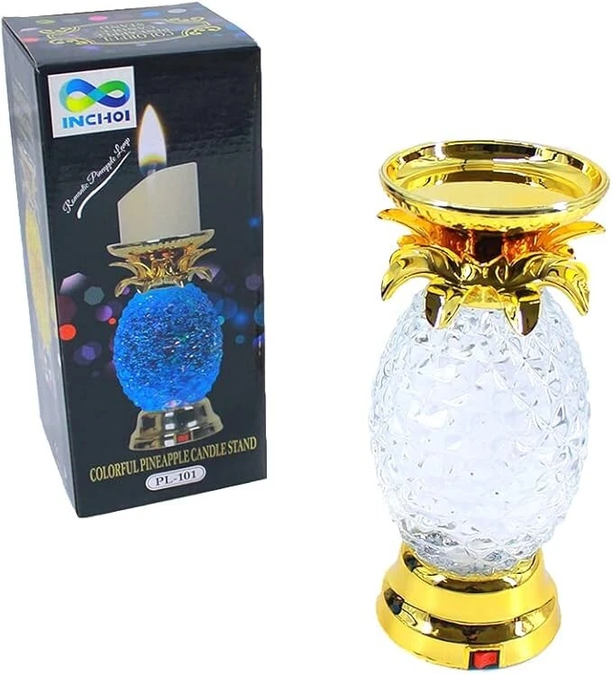 Colorido Piña Globo de Agua Brillo Remolino LED Candelabro Pedestal Baño... Foto 1 de 4