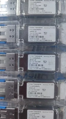 1Pcs Finisar FTLC4353RKPL 100G XCVR QSFP28 10KM SMF 100GE-LR Transceivers - Image 1 of 4