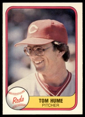 1981 Fleer Tom Hume Cincinnati Reds #211 - Image 1 of 2