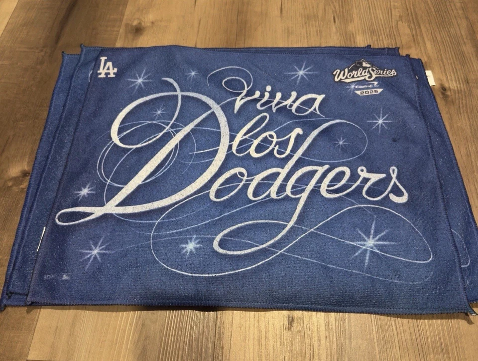2025 LA Dodgers World Series Game 4 Rally Towel SGA - Image 1 of 1